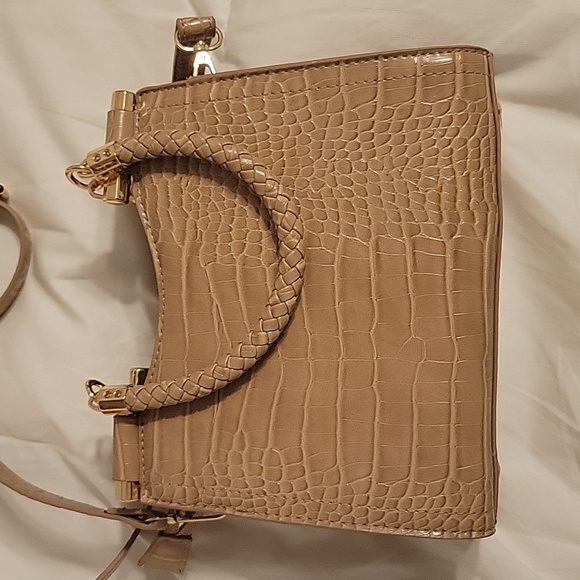 BEBE Natalie Mini Croco Shopper Crossbody - Picture 5 of 6